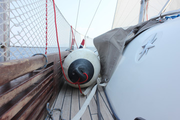 Sail boat on the sea