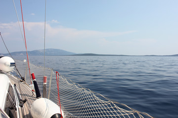 Sail boat on the sea