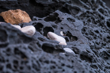 Steine am Strand auf Sardinien - Spiaggia di Ziu Martine
