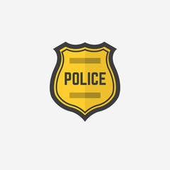 police badge, vector