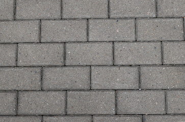 concrete cube, pavement, square in the city