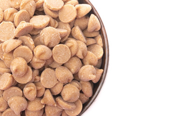 Bowl of Gourmet Peanut Butter Baking Chips