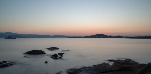 Tramonto su Naxos grecia