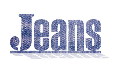 jeans isolated on white background.