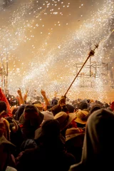 Fototapeten "Correfoc" traditional festival of Catalonia © ikuday