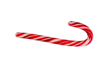 Candy cane isolated on a white background