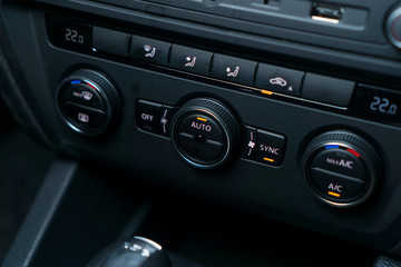 Modern car Air Conditioning unit controller with auto climate