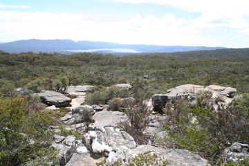 Fototapeta na wymiar Wonderland Ranges, The Central Grampians, Wonderland Ranges, Victoria, Australia
