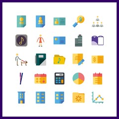 office icon. check and calculator vector icons in office set. Use this illustration for office works.