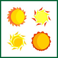 ray icon. sun vector icons in ray set. Use this illustration for ray works.