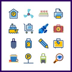 large icon. ship and cruise ship vector icons in large set. Use this illustration for large works.