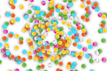 Colored confetti for birthday and celebration party background