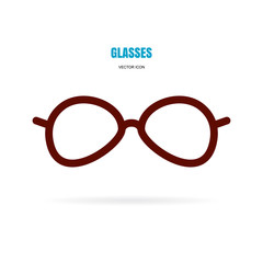 Fototapeta premium Eye glasses icon isolated on white background