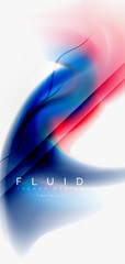 Mixing liquid color flow abstract background. Trendy abstract layout template for business or technology presentation, internet poster or web brochure cover, wallpaper