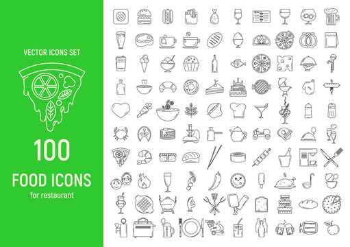  Food Icons Set