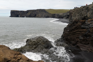 Fototapeta na wymiar Küste an der Dyrholaey, Island