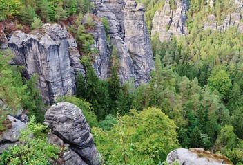 Felslandschaft, Bastei-Region, Sächsische Schweiz