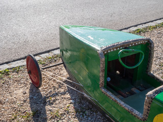 soap car competition race down the hill with a stunning design