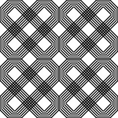 Design seamless monochrome geometric pattern