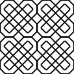 Design seamless monochrome geometric pattern