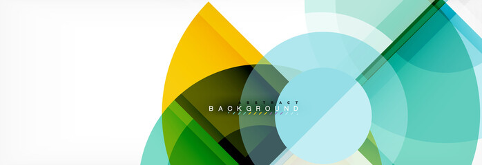 Abstract background bright circles geometric design