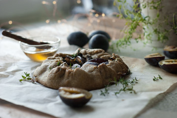 plum galette