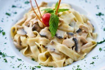 Delicious Italian Pasta with Mushroom