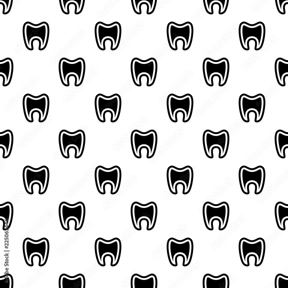 Poster tooth with root icon. simple illustration of tooth with root vector icon for web