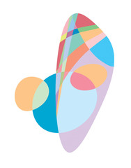 Abstract color shapes