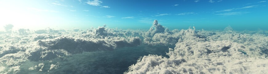 Beautiful clouds view from above,
