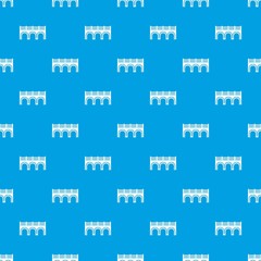 Arch bridge pattern vector seamless blue repeat for any use