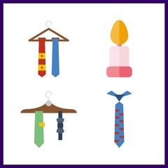 peace icon. tie and candle vector icons in peace set. Use this illustration for peace works.