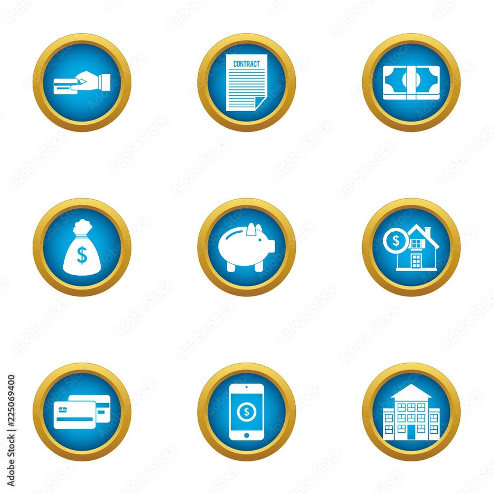 Poster introduce icons set. flat set of 9 introduce vector icons for web isolated on white background
