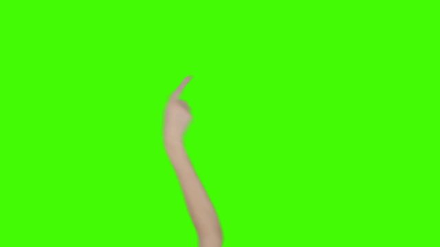 Woman hands chroma key set - 12 Hand gestures