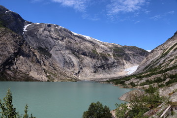 Fototapeta na wymiar Nigardsbreen glacier in Norway