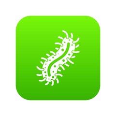 Cell of dangerous virus icon digital green for any design isolated on white vector illustration