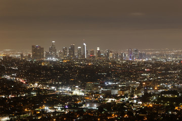 Fototapeta na wymiar Los Angeles panoramic view