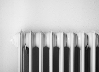 Radiador de hierro que se usaba hace años para calentar las estancias.