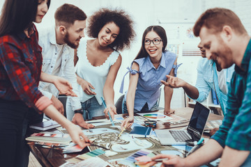 Tam of Young People. Project. Cooperation. Group.