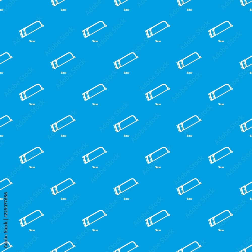 Poster saw pattern vector seamless blue repeat for any use