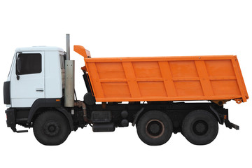 Modern Orange truck.