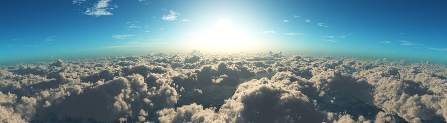 Fototapeta premium Beautiful clouds view from above, 