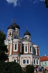 Fototapeta na wymiar Tallinn: Alexander-Newski-Kathedrale