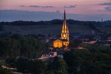 Marciac (Gers - France) - Coucher de soleil