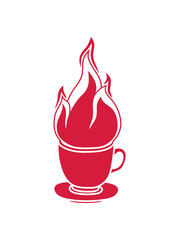 tee kaffee tasse kuchen trinken durst café lecker durstig feuer flamme heiß brennen verbrennen warm clipart feuerwehr grillen lagerfeuer löschen flammen anzünden feuerteufel verbrannt