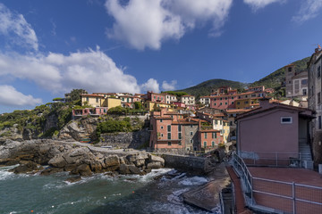 A glimpse of the delightful seaside village of Tellaro, La Spezia, Liguria, Italy