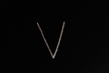 V, Buchstaben, ABC, Tafel, Kreide, Lernen, Schule, Sch&uuml;ler, Wissen