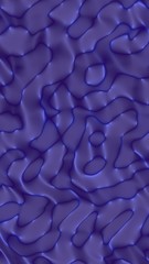 Graphic illustration - liquid pattern blue color. Modern abstract background. Design wallpaper. 3D illustration