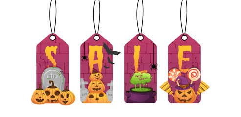 Halloween sale labels 