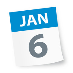 January 6 - Calendar Icon